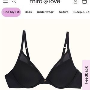 🎉🎉Host Pick🎉🎉 NWT Thirdlove black bra